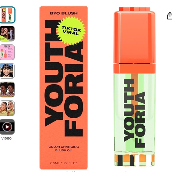 Youthforia BYO Blush Oil 6.5ml NEW - Picture 1 of 3
